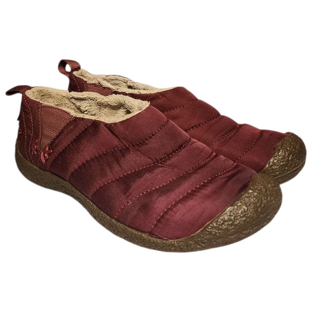 Keen Cush Howser Womens Booties Shoes Women's Size 7.5 Red Quilted Lined